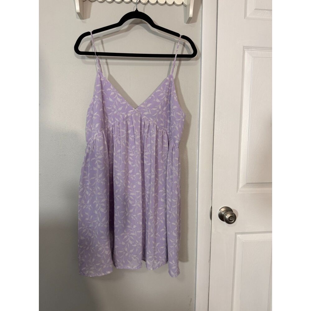Forever 21 lavender floral babydoll dress
